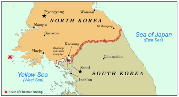 dmz korea map